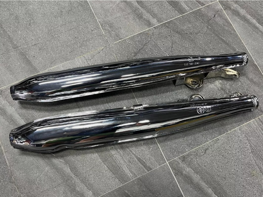 旧P : HONDA 社外マフラー ノーマルタイプ C92 C95 左右セット拍卖