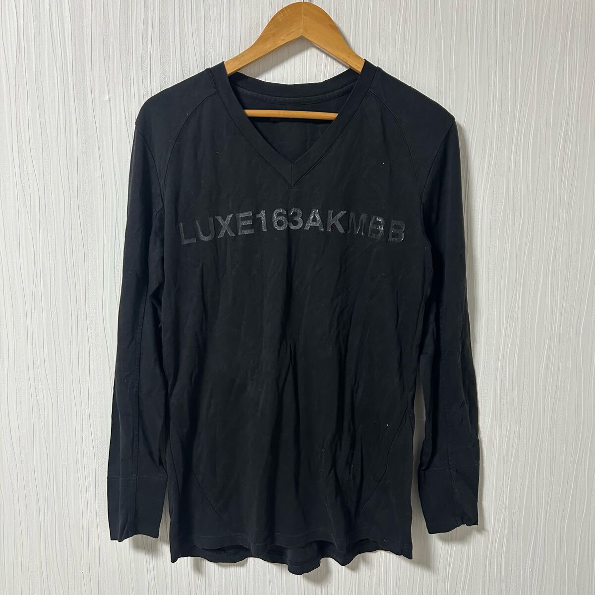 AKM エイケイエム 長袖Tシャツ ブラック メンズ サイズS ロンT トップス a1072拍卖