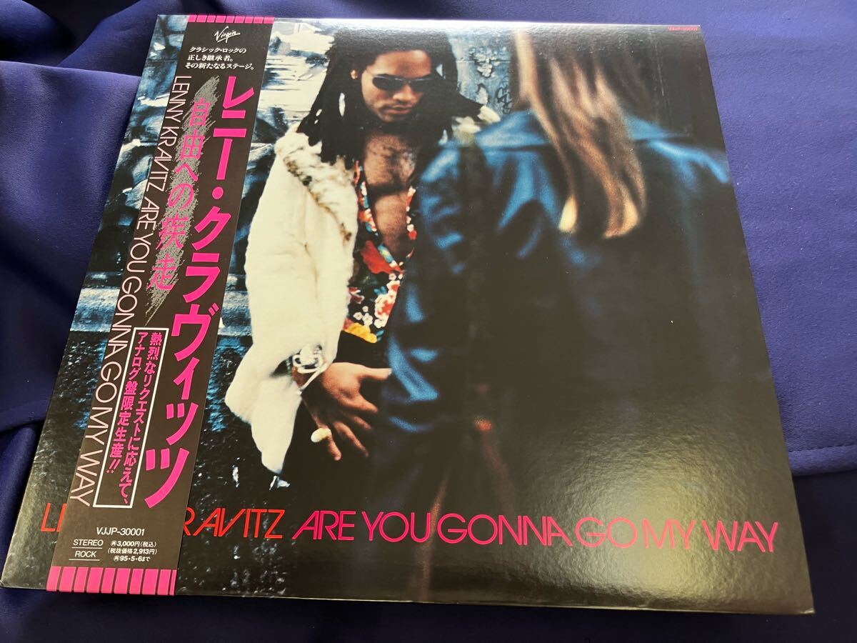 Lenny Kravitz★中古LP国内盤帯付「レニー・クラヴィッツ~自由への疾走」レア!ミスレーベル拍卖