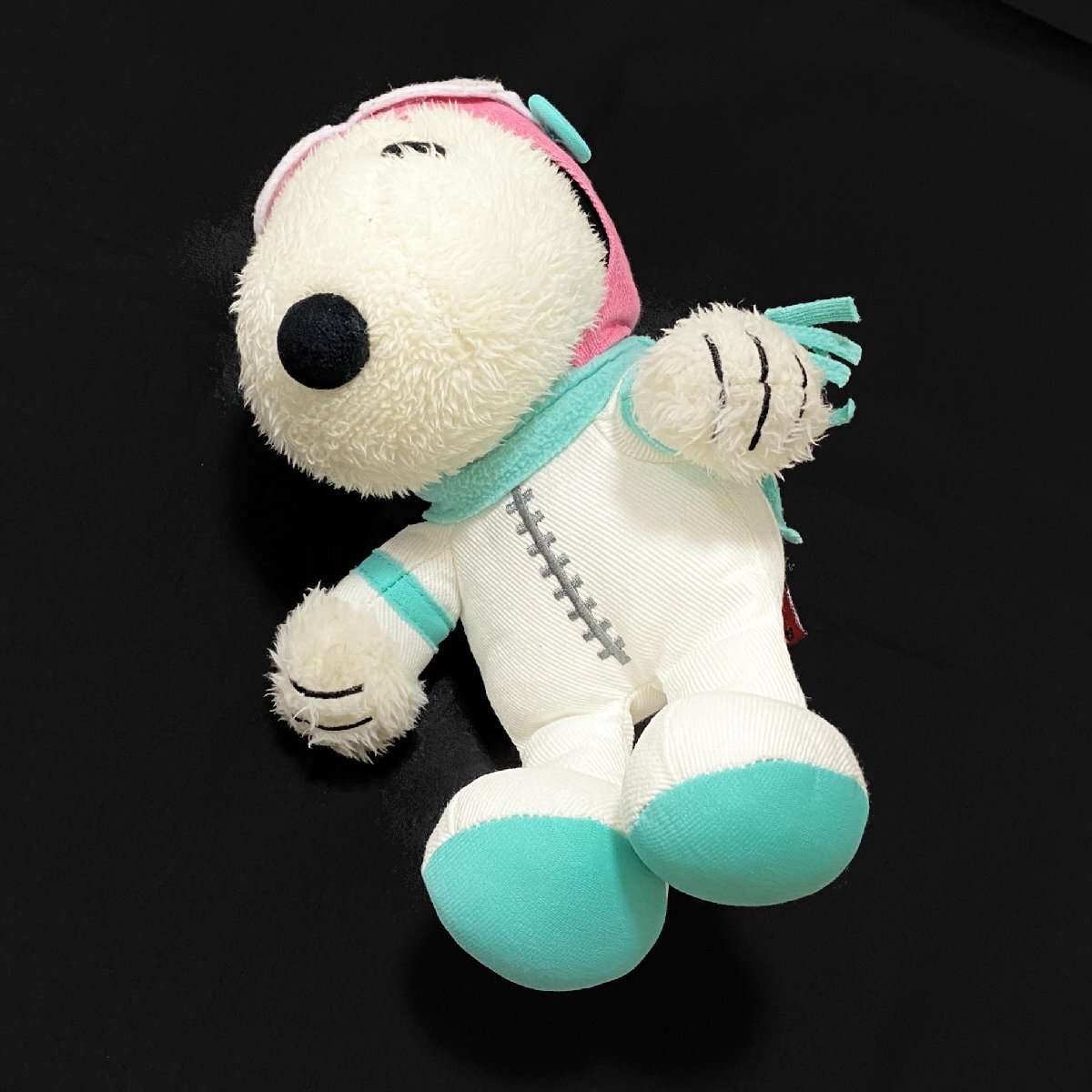 極美品 PEANUTS SNOOPY スヌーピー パイロット ぬいぐるみ 約24cm拍卖