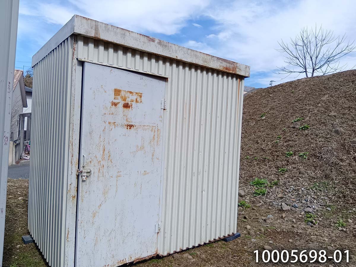 【10005698-01】【中古】 2.3m 物置 1.1坪 2.1畳 3.5平米 中古コンテナ バイクガレージ 事務所 倉庫 物置 店舗 仮設 車屋拍卖