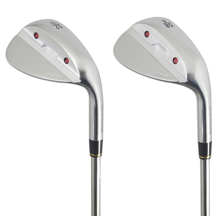 ★オリジナル 軟鉄鍛造 ノーロゴウェッジ 52度+58度 2本組セット★適合スコアライン/NiCrサテンメッキ★拍卖