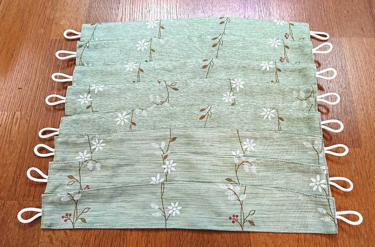 新品 送料無料 カーテン タッセル 8本入り 約43cm グリーン 引っ越し拍卖