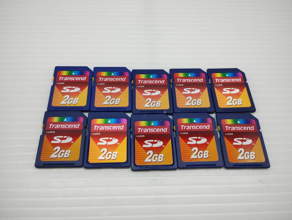 10枚セット 2GB Transcend SDカード フォーマット済み メモリーカード拍卖