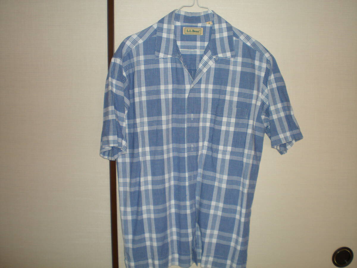 L.L.Bean 半袖シャツ S チェック柄拍卖
