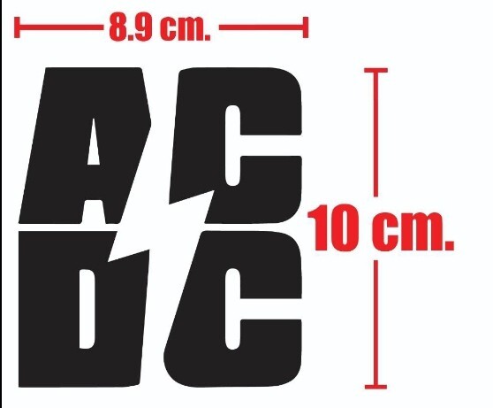 バンド★AC/DC ★カッティングステッカー耐水耐光拍卖