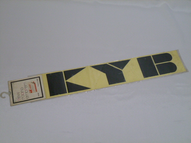 【大きめ】希少 KYB ステッカー 当時物 です(切り文字/353×62mm) KAYABA SHOCK ABSORBER カヤバ ショック アブソーバ拍卖
