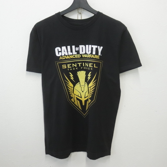 W351 2000年代製 CALL-DUTY 半袖プリントTシャツ■00s 表記Mサイズ 黒 ブラック ゲーム ストリート 古着 激安 古着卸 90s拍卖