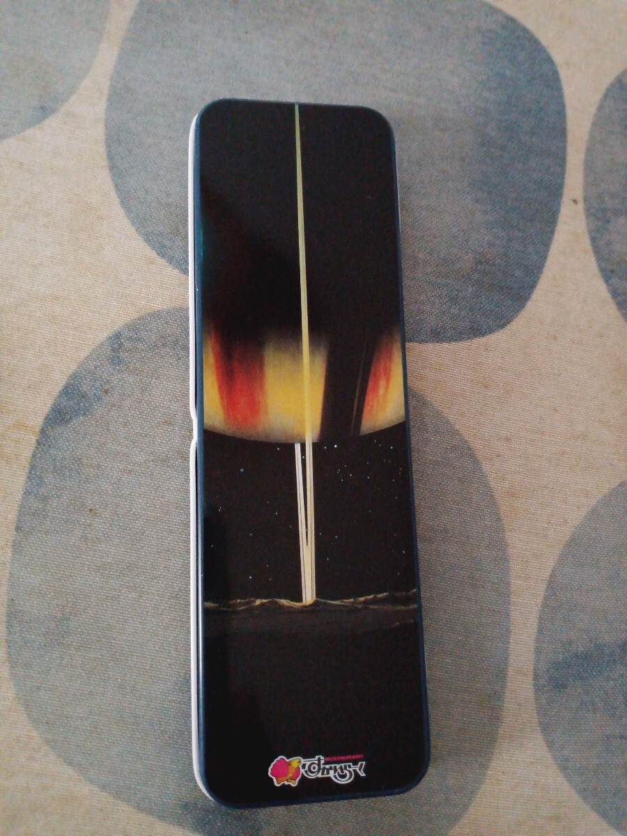 岩崎一彰氏画 宇宙フェア・ペンケース缶 80年代すかいらーく・ノベルティ 希少品 未開封 経年保管拍卖