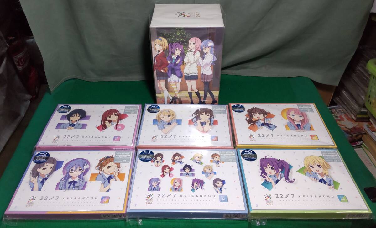 【希少 Blu-ray 全6巻 収納 BOX 付】22/7 ナナブンノニジュウニ 計算中 season1 ポスト カード 3枚/BD/ブルーレイ/1期/秋元康/アイドル/根拍卖