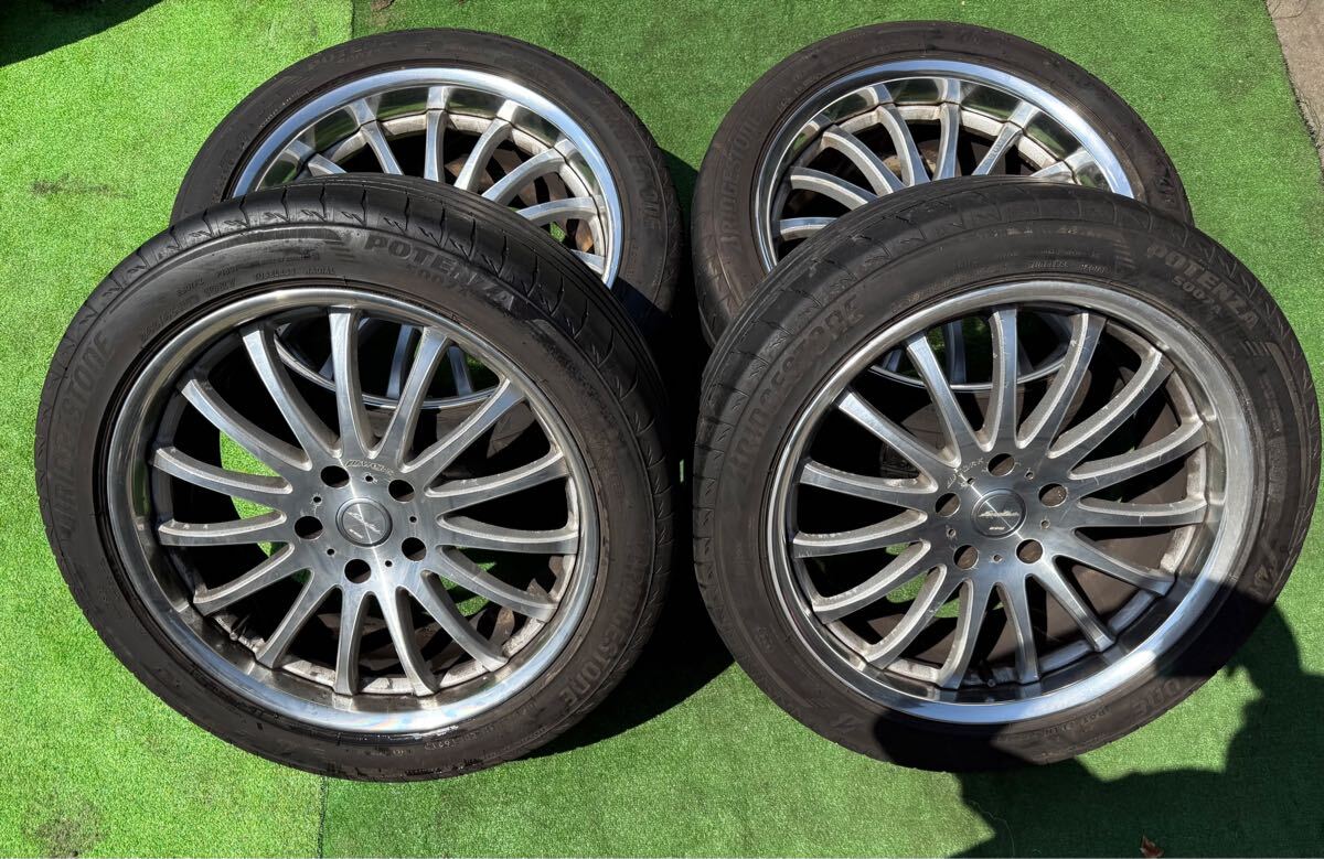 Work (2本:275/40R19 105Y 19×9.5JJ +38)(2本:245/45R19 102Y 19×8.5JJ +27 )(4本:2021 年製)(PCD:120)拍卖