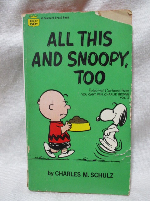 即決★USA 1970年 ビンテージ PEANUTS スヌーピー チャーリーブラウン 洋書コミック 本 ヴィンテージブック /ALL THIS AND SNOOPY TOO拍卖