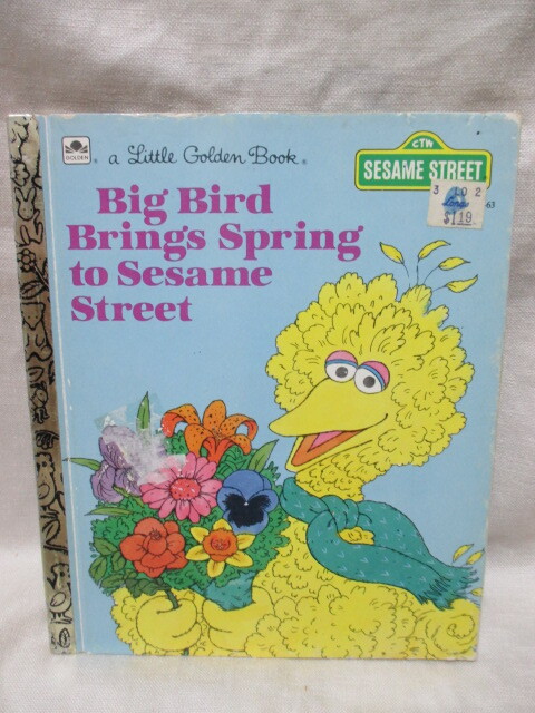 即決★USA ビンテージ セサミストリート ビックバード リトルゴールデンブック 絵本 洋書/1985年拍卖