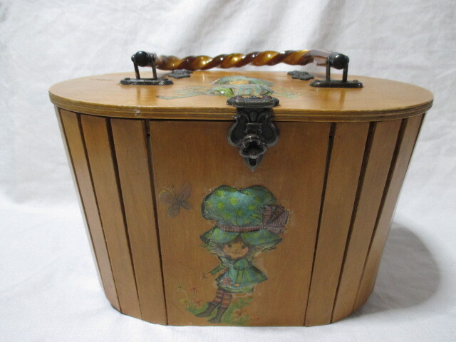 即決★USAビンテージ 木製ハンドバッグ ウッド バスケット/GRCNEW ROCHELLE N.Y拍卖