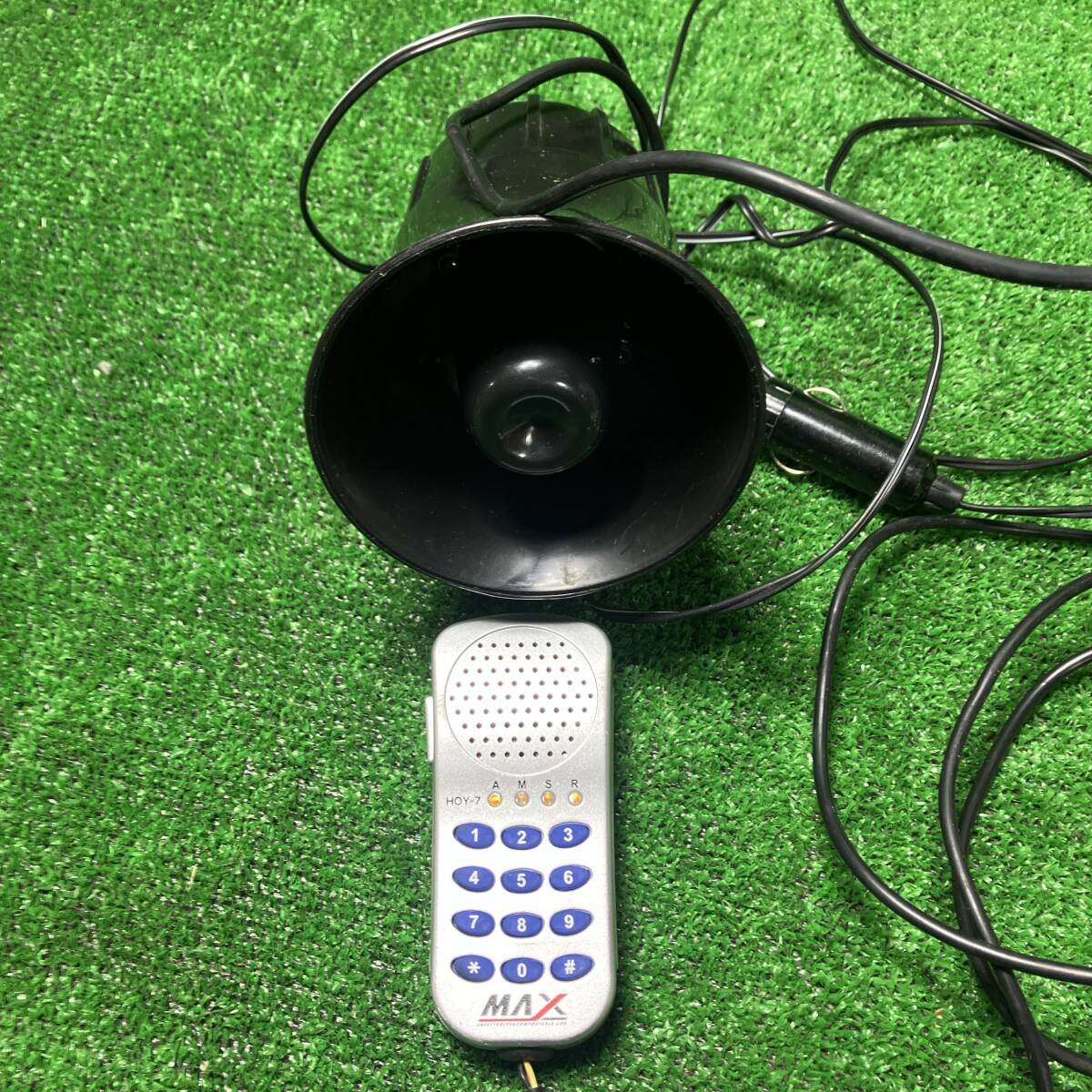 MAX 拡声器 スピーカー マイク サイレン付 12V 現状品拍卖