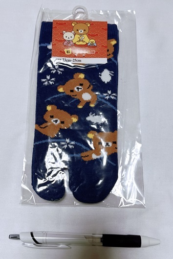 ◆少しレア 和リラックマ展限定 足袋ソックス①/未使用美品拍卖