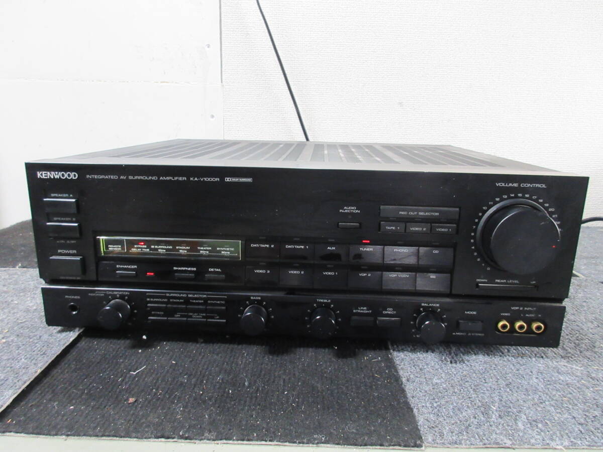 棚10・A408 KENWOOD KA-V1000R AVサラウンドアンプ 通電OK拍卖