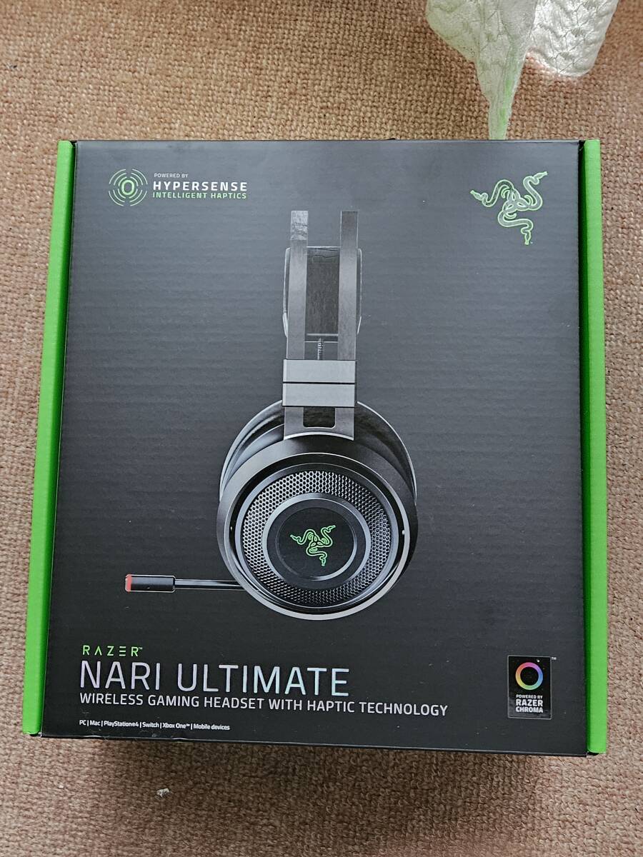 Razer レイザー Nari Ultimate ワイヤレスゲーミングヘッドセット RZ04-02670100-R3M1 未開封拍卖