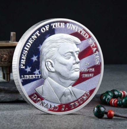 アメリカ ドナルド トランプ 大統領 コイン お土産品 グリーンマーカーにも★拍卖