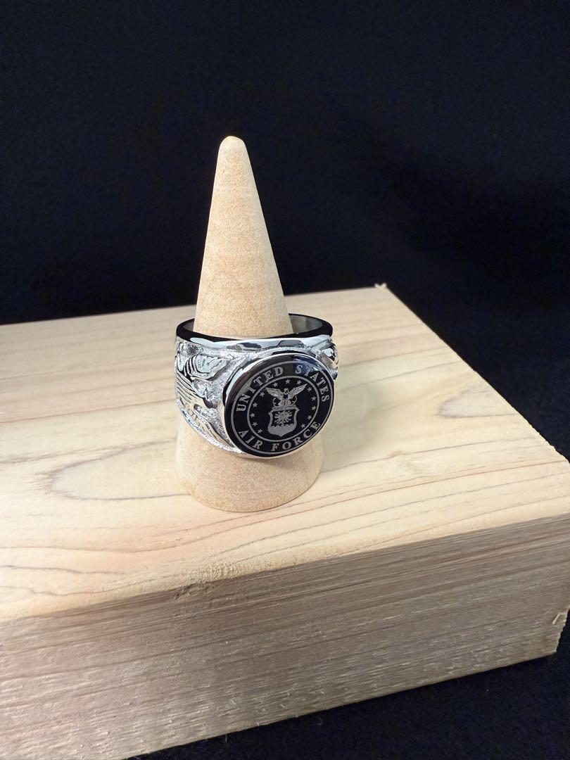 US Air Force (空軍) Ring シルバーリング サイズ19号拍卖