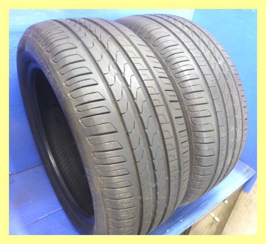 2020年製 8-9分山 2本セット 高級 ピレリ ★ P7 【225/50R17】 2本★QE0407 BMW フォレスター拍卖