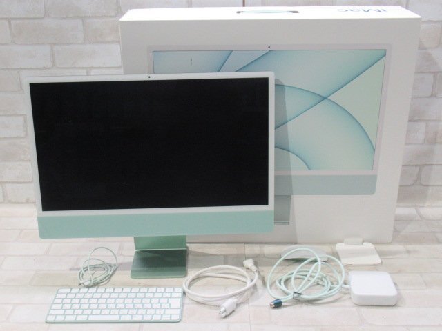 ▲AD0763 Ω 新DCD 2649m 保証有 Apple A2439 iMac 24-inch, M1, 2021 【 Apple M1 / 16GB / SSD:512GB 】付属品有 / 箱付拍卖