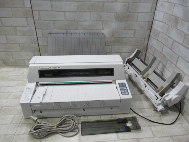 Ω 新DC 1130t 保証有 Professional 8490S3-BL (OKI MICROLINE 8480SU3-R) ドットインパクトプリンタ 印字確認済拍卖