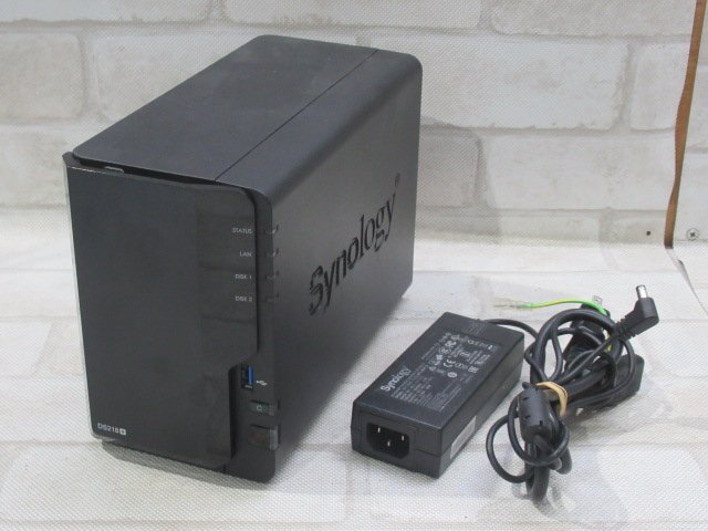 AE0378 Ω 新P 0299m 保証有 Synology【 DS218+ 】シノロジー DiskStation NAS HDD:2TB×2 動作確認/初期化済 AC付拍卖