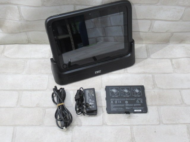 Ω 新LO 0112h 保証有 TEC【 TBL-200-01-R 】テック セルフオーダーシステム タブレット端末 クレードル/ バッテリー付拍卖