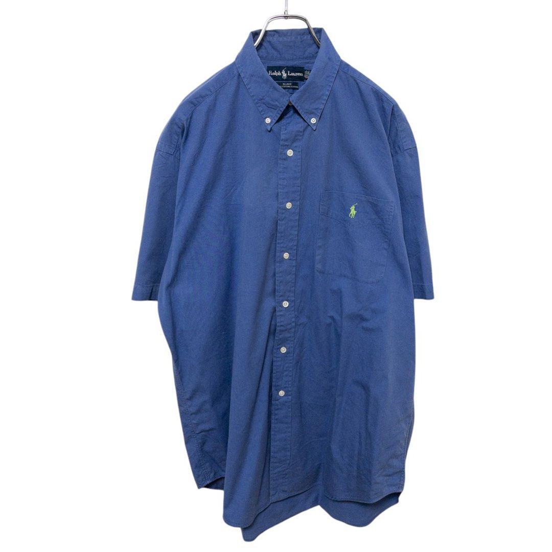 【RALPH LAUREN】 ロゴ刺 ボタンダウンシャツ S-1252拍卖