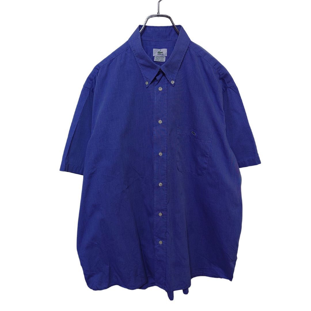 【LACOSTE】ワニロゴ刺 ボタンダウンシャツ S-1266拍卖