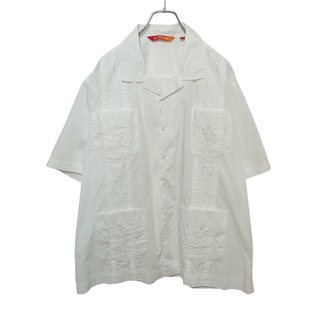 【CHISPA】 立体デザイン刺? キューバシャツ S-1647拍卖