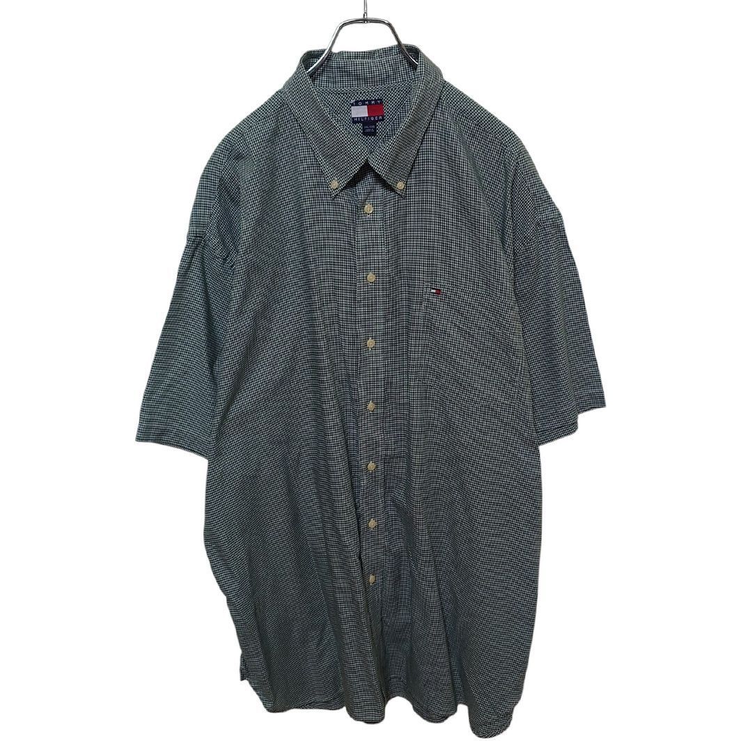 【TOMMY HILFIGER】 90s ギンガムチェックシャツ S-1599拍卖