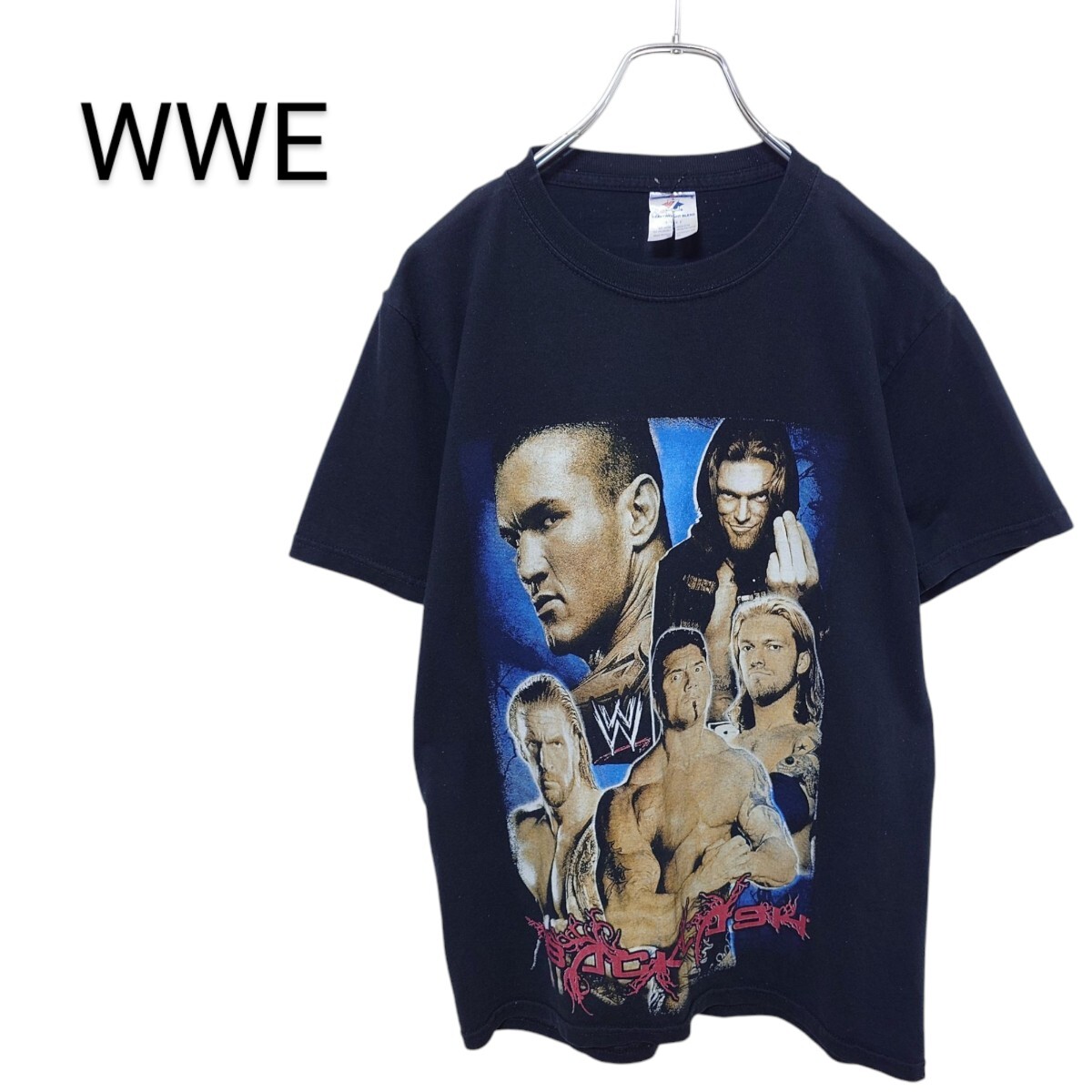 【WWE】両面フォトデザイン レスリングTシャツ A-3575拍卖
