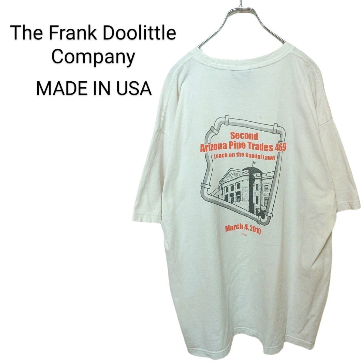 アリゾナ州 労働組合 バックプリント Tシャツ A-3617拍卖