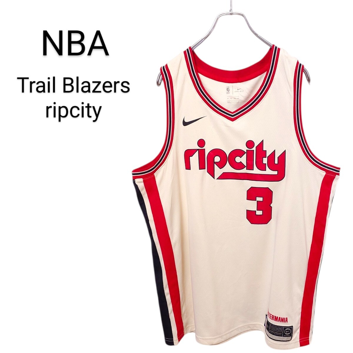 NBA Trail Blazers ripcity ゲームシャツ A-3642拍卖