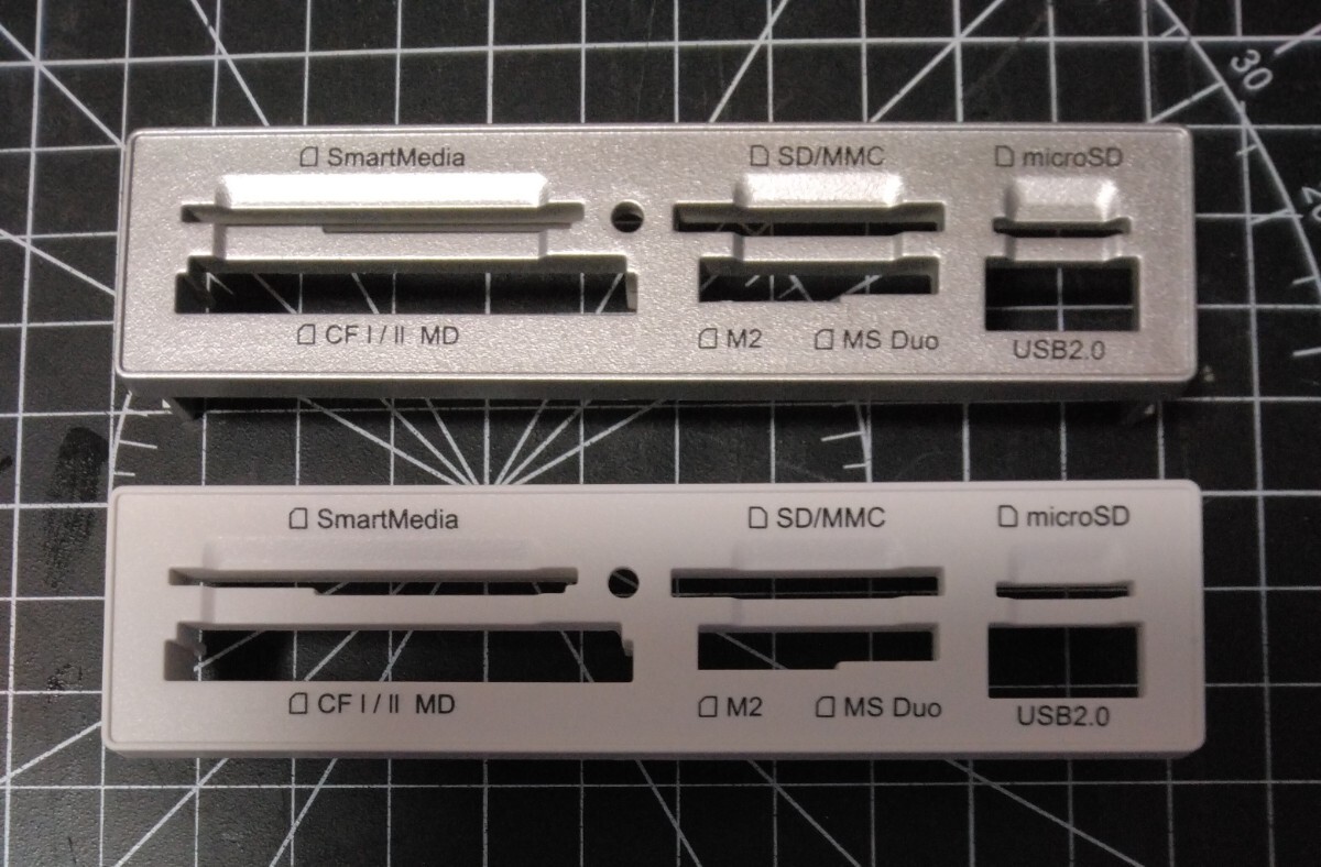 内蔵型 カードリーダー★SEMA★SFD-321F / T61UJR★化粧 前面 フロント パネル ベゼル★ホワイト シルバー★ジャンク品拍卖