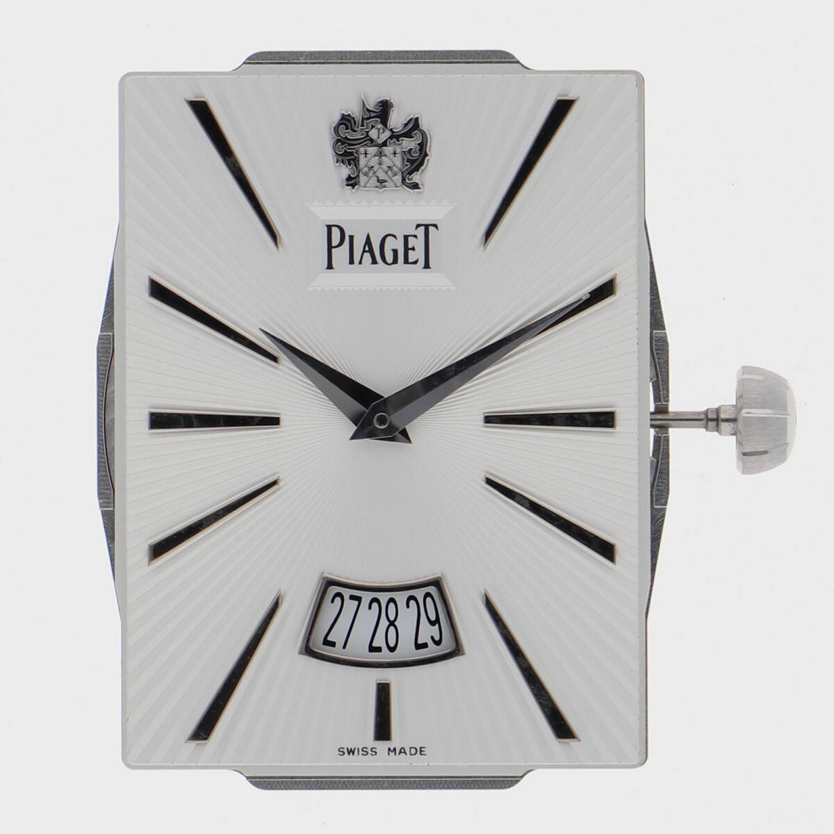 PIAGET ピアジェ 524P 文字盤 ベルト 金具 シルバーダイヤル SS 自動巻き【125552】拍卖