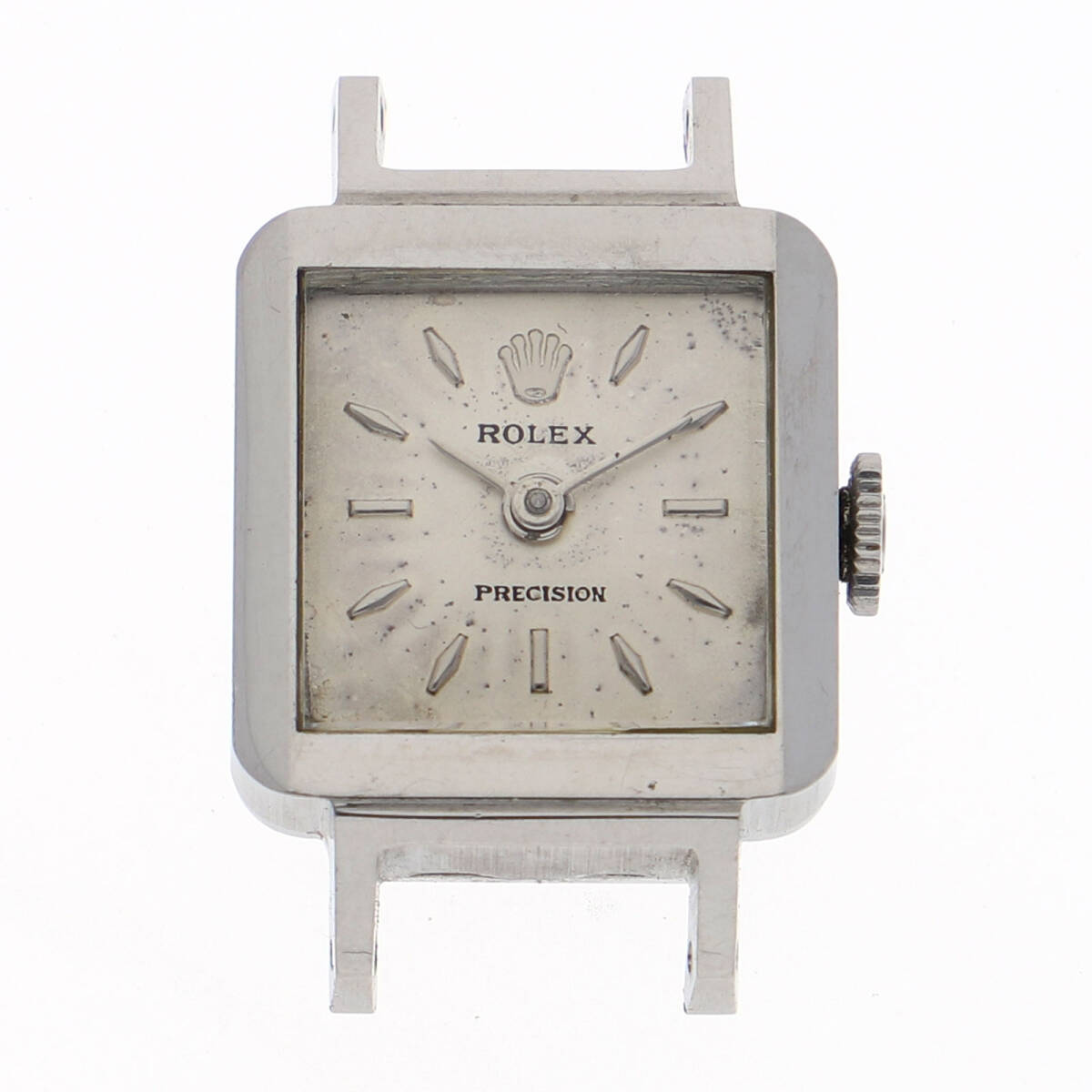 ROLEX ロレックス 9158 プレシジョン ケースのみ シルバーダイヤル SS 手巻き レディース【130198】拍卖