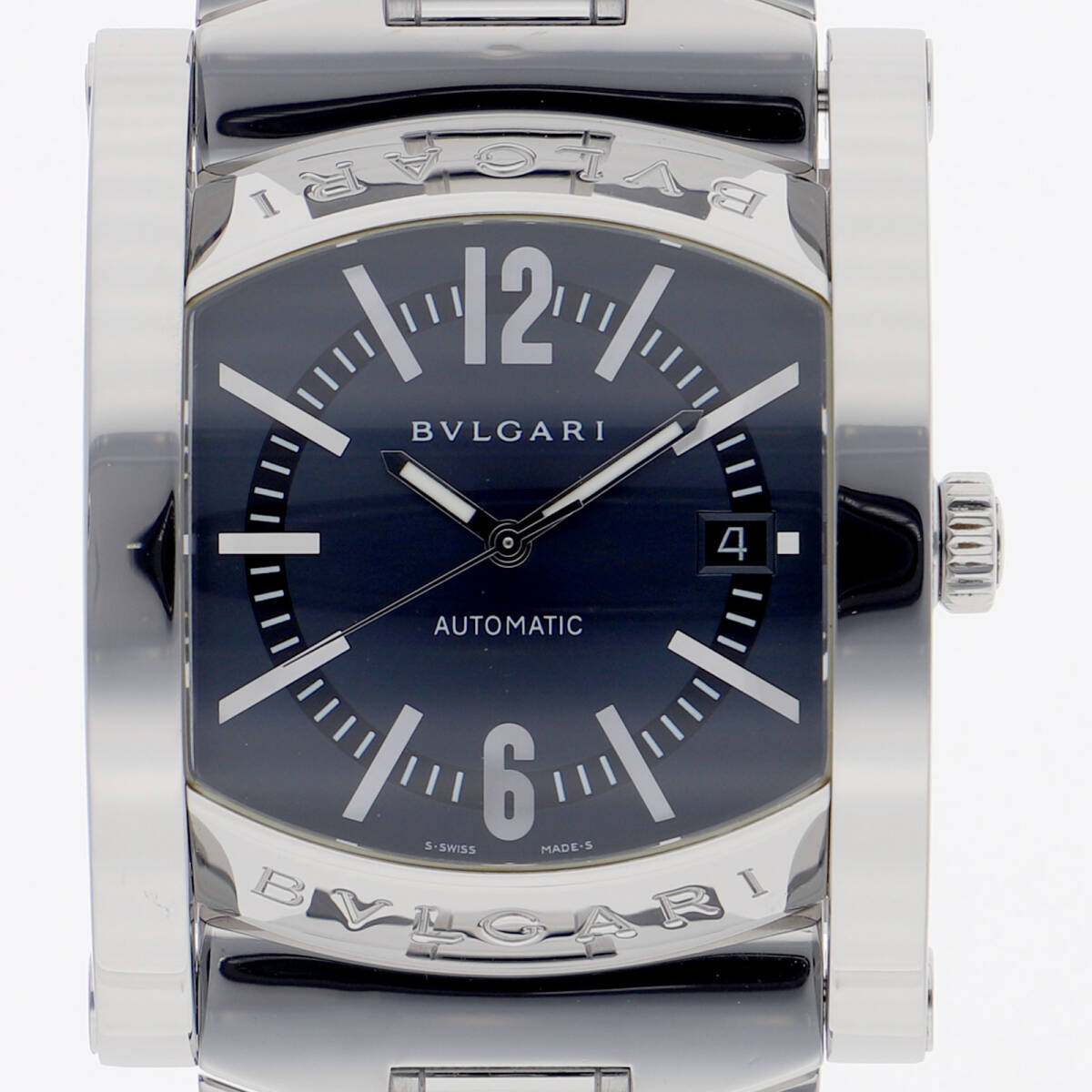 BVLGARI ブルガリ AA48S アショーマ ブルーグレーダイヤル SS 自動巻き メンズ【126094】拍卖
