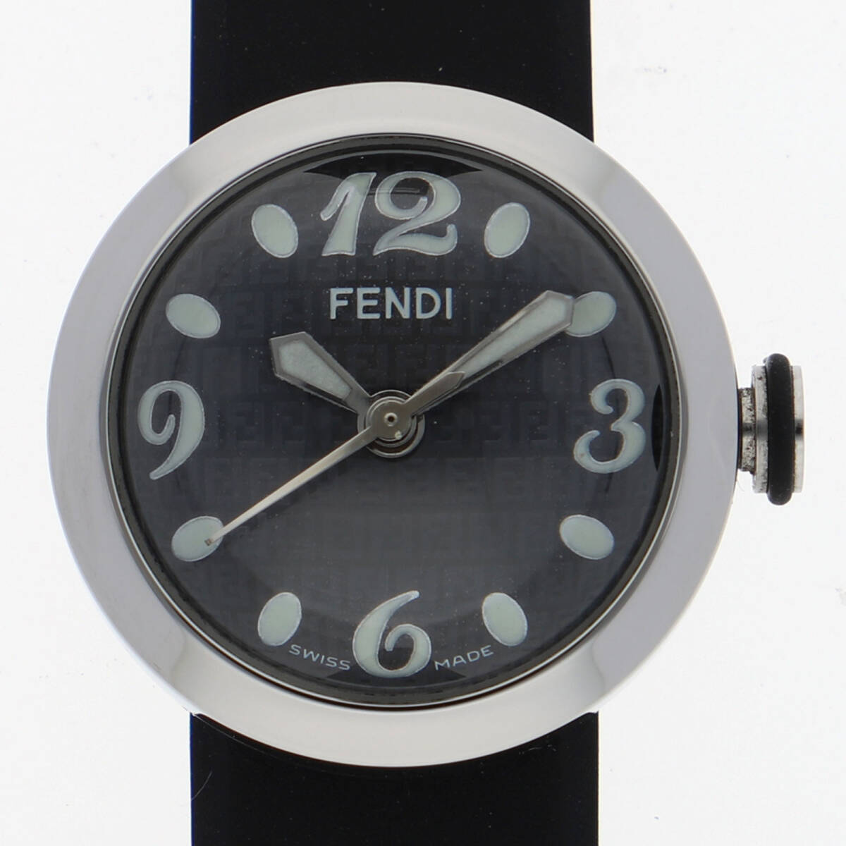 FENDI フェンディ 8010L ブースラ ブラックダイヤル SS/ラバー クオーツ レディース【129218】拍卖