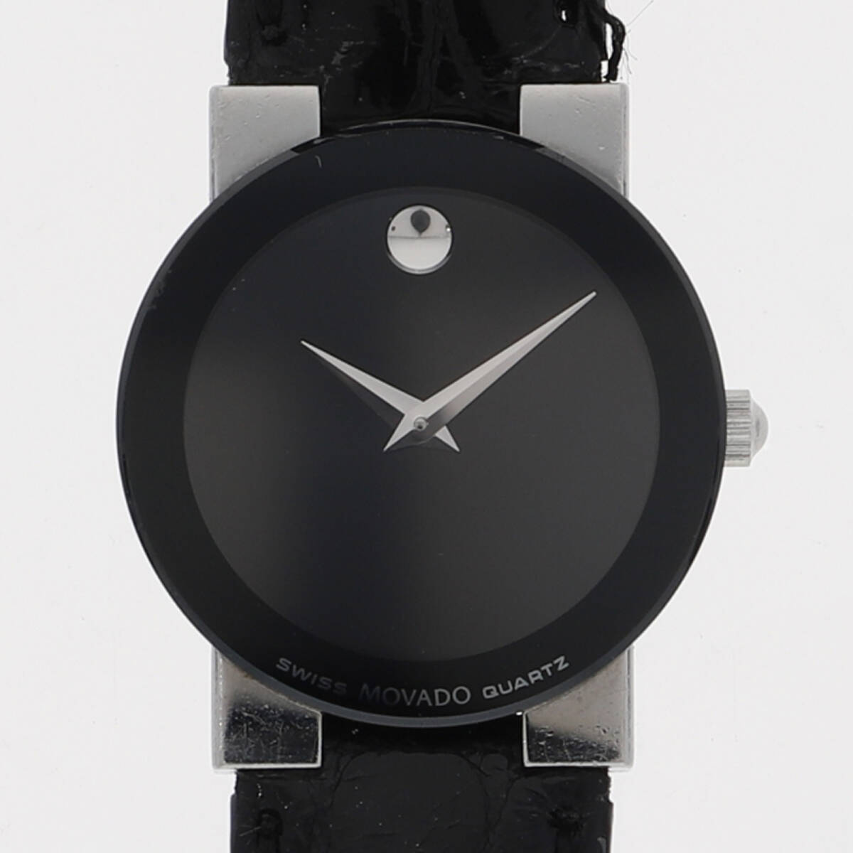 Movado モバード 84.C1.827 ミュージアム ブラックダイヤル SS/レザー クオーツ レディース【130266】拍卖