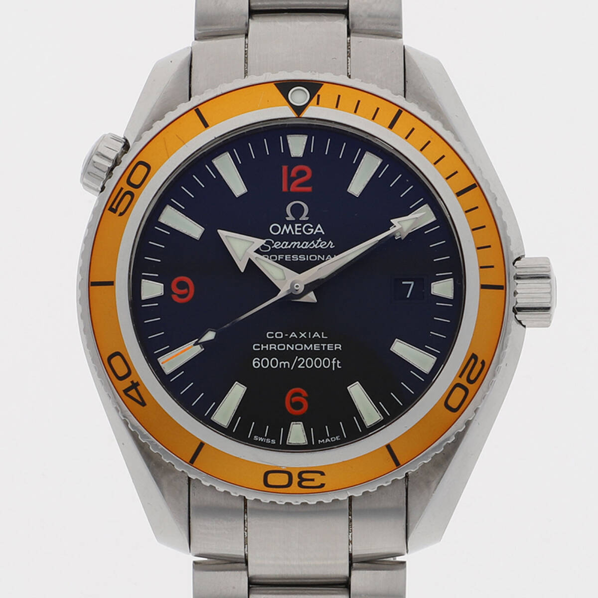 OMEGA オメガ 2208.50 プラネットオーシャン ブラックダイヤル SS 自動巻き メンズ【130504】拍卖