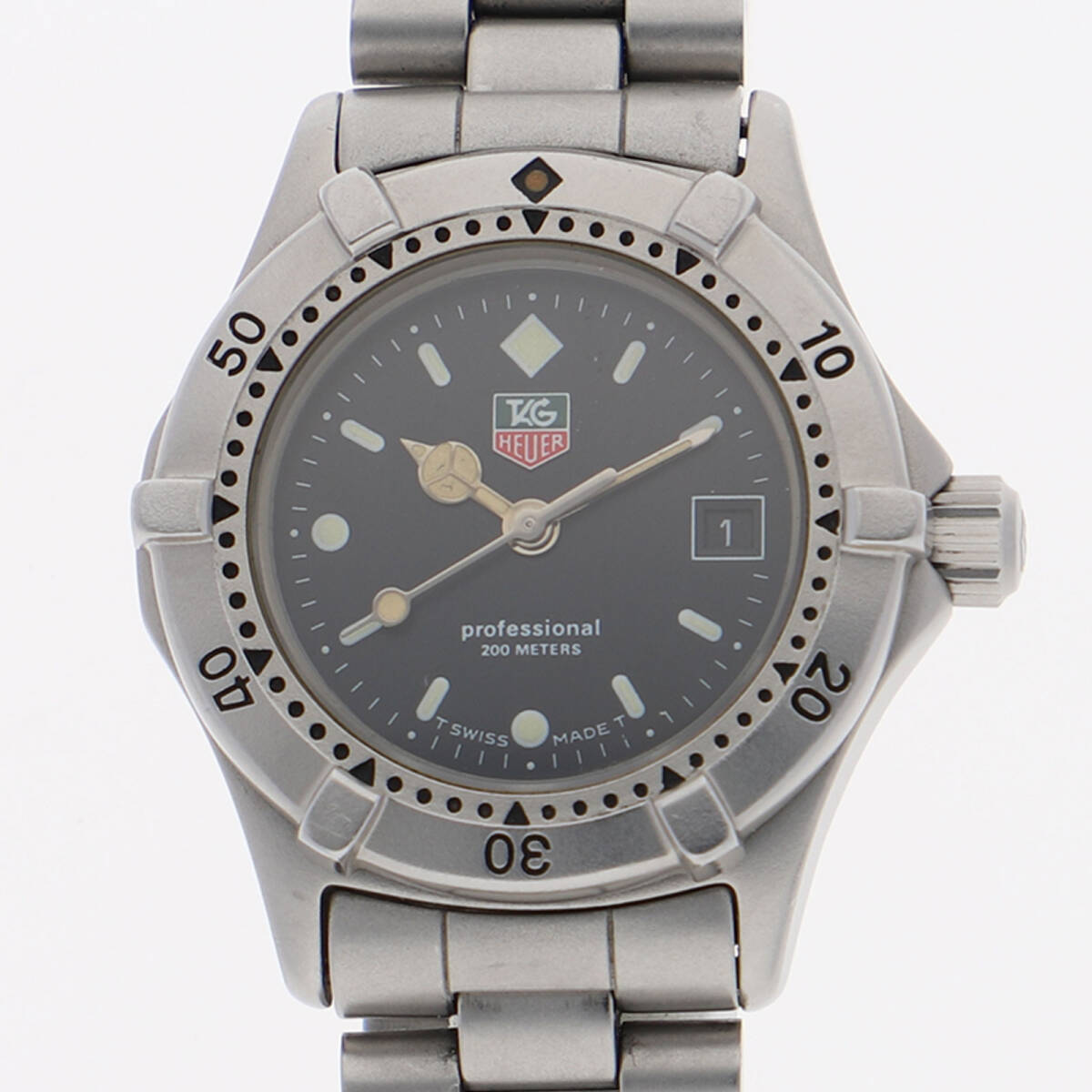 TAG HEUER タグホイヤー 962.008-2 プロフェッショナル ブラックダイヤル SS クオーツ レディース【130647】拍卖