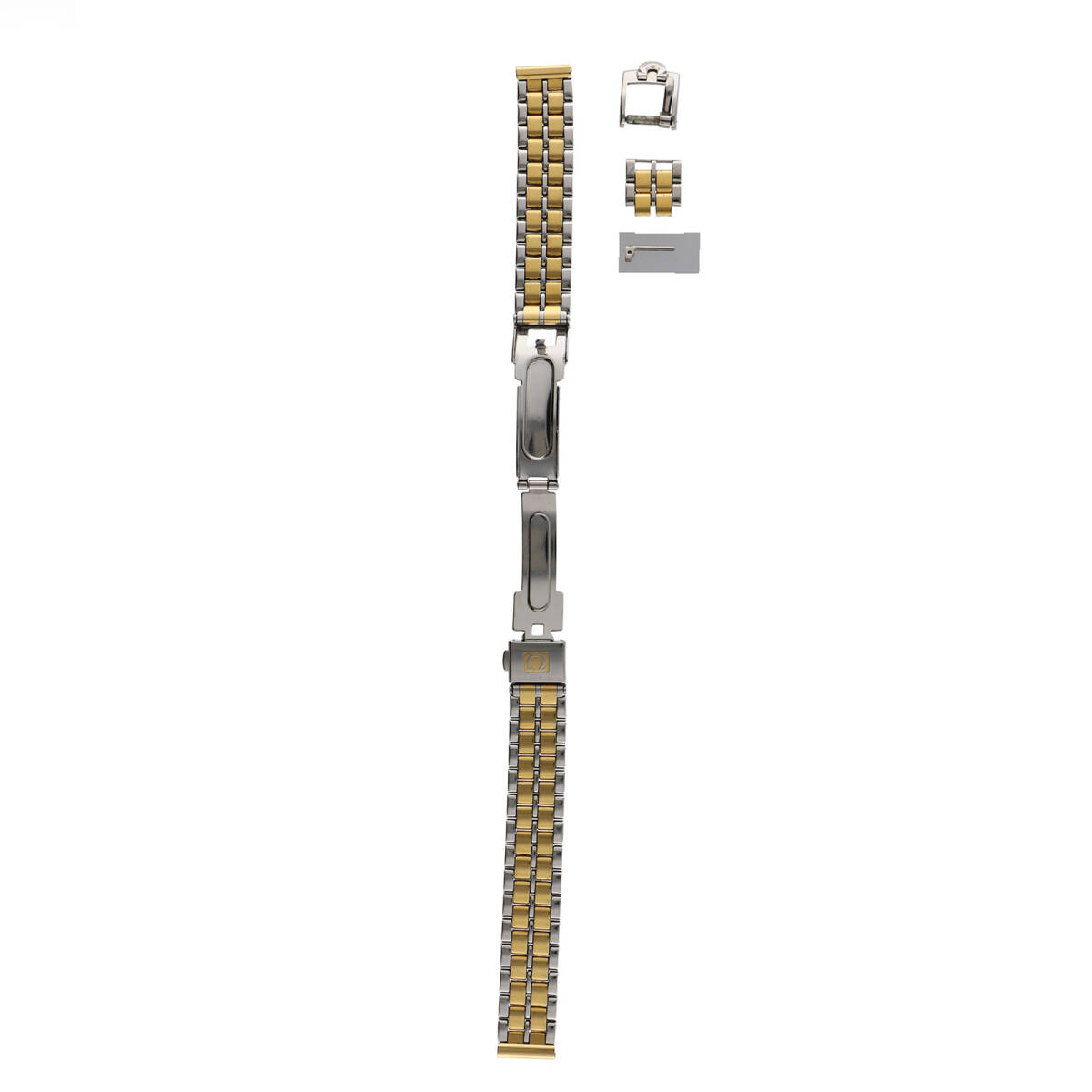 OMEGA オメガ ブレス,尾錠のみ FF幅約12mm SS/GP レディース【321】拍卖