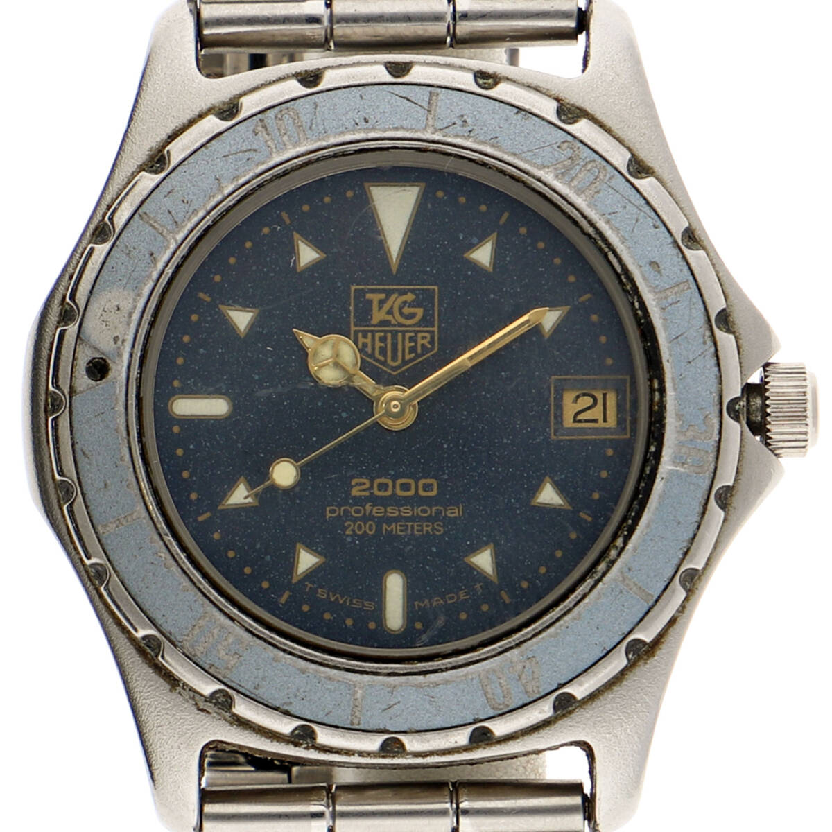 TAG HEUER タグホイヤー 972.613 プロフェッショナル ブルーダイヤル SS クオーツ ユニセックス【130769】拍卖
