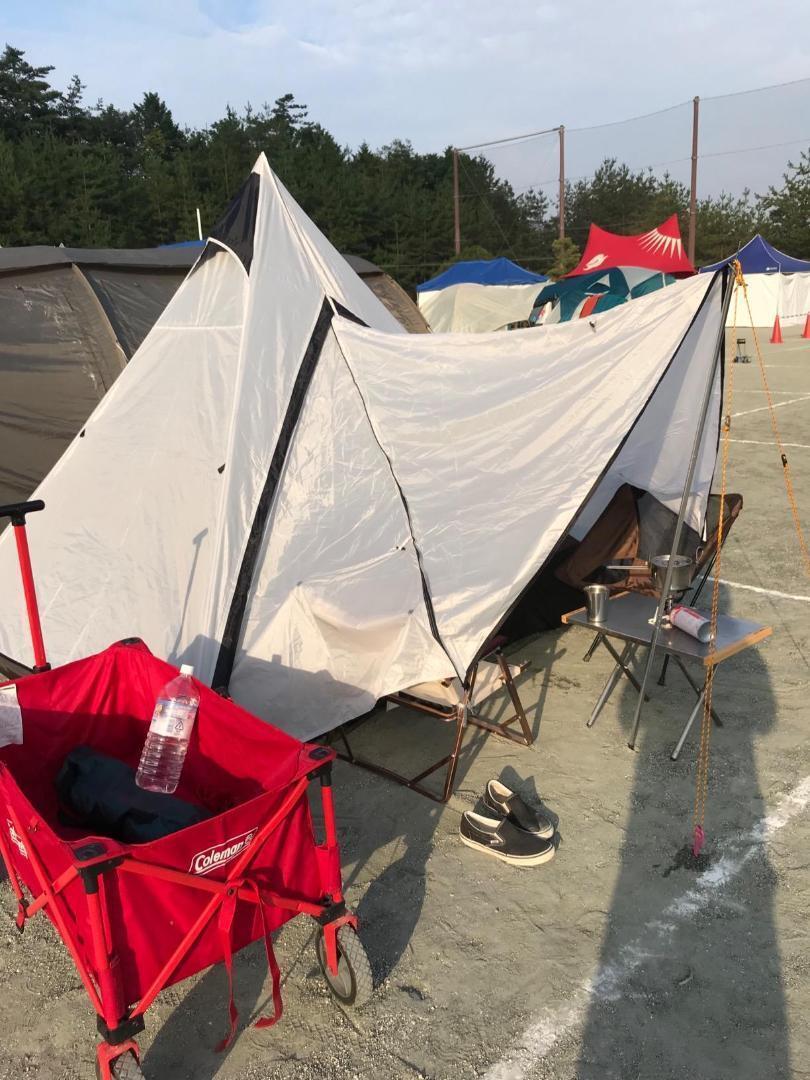 ワンポールテント キャンプテント テント 4人用 換気窓 軽量 アウトドア拍卖