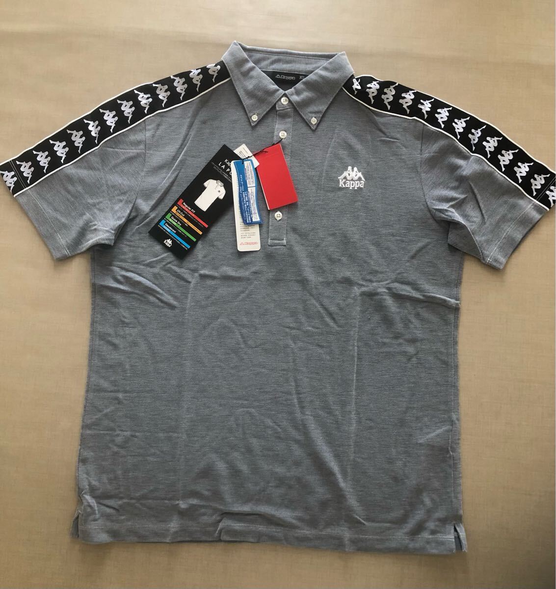 送料無料◆新品◆カッパ Kappa ITALIA ストレッチ 半袖ポロシャツ◆(XO)◆KGA12SS31-BL◆Kappa GOLF BANDA拍卖