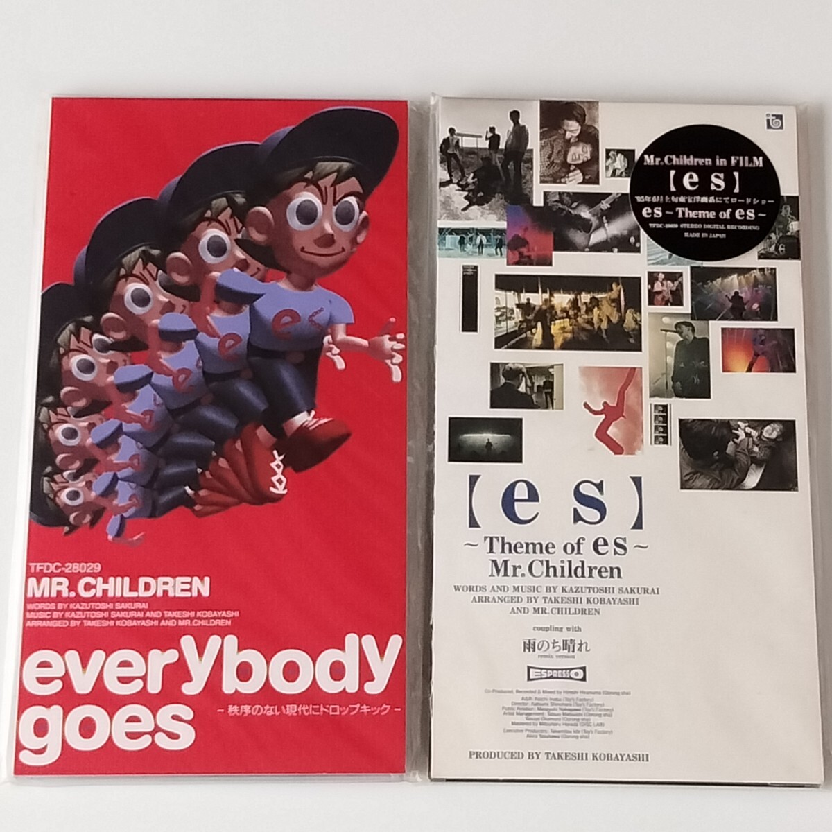【8cm/2枚セット】Mr.Children ミスター・チルドレン/ミスチル/everybody goes 秩序のない現代にドロップキック/Theme of es/雨のち晴れ拍卖