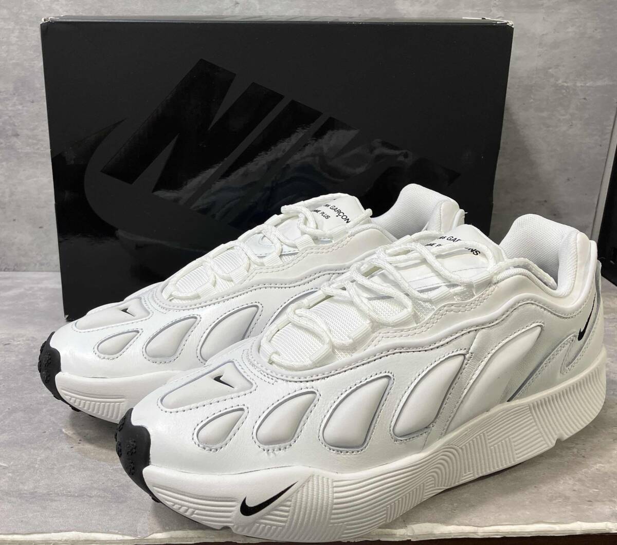 NIKE × COMME des GARCONS HOMME PLUS Nike Sense 96 SP スニーカー サイズ27 ホワイト 箱有り ナイキ コムデギャルソンオムプリュス拍卖